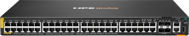 Productafbeelding Aruba HPE Networking CX 6200F 48G Klasse-4 PoE 4SFP 370W schakelaar (48 ports)