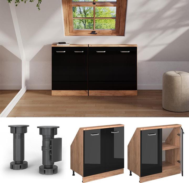 Produktbild Vicco Küchenschrank für Dachschrägen R-Line (80 x 46 x 81.60 cm)