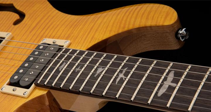 Immagine prodotto PRS SE Custom 22 Semi-Hollow - Giallo Santana (Chitarra elettrica, Acero, Mogano, Palissandro)