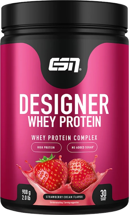 Immagine prodotto ESN Proteine del siero del latte di design (Crema, Fragola, 1 pz., 908 g)
