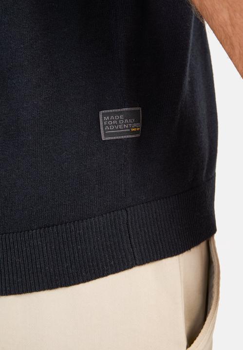 Produktbild Camel Active Strick-Poloshirt aus Baumwoll-Leinen-Mix (M)