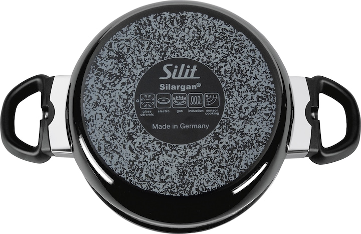 Produktbild Silit Kochtopf Fleischtopf Induktion 20cm Glasdeckel 3,7l Modesto Line Silargan (2 cm, Kochtopf, Edelstahl)