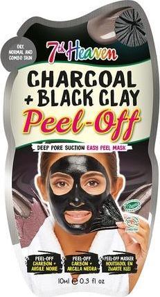 7th Heaven Montagne Jeunesse Charcoal + Black Clay Peel-Off Mask 10ml (10 ml)