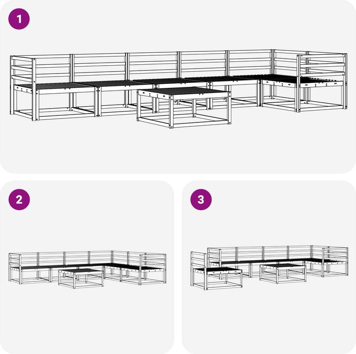 Produktbild vidaXL Outdoor-Sofa
