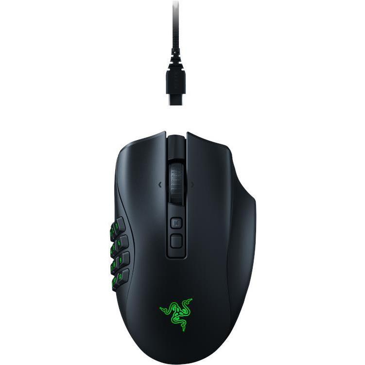 Razer Naga V2 Pro (Kabelgebunden, Kabellos), Maus, Schwarz