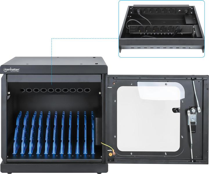 Produktbild Manhattan Ladeschrank mit 10 Steckdosen