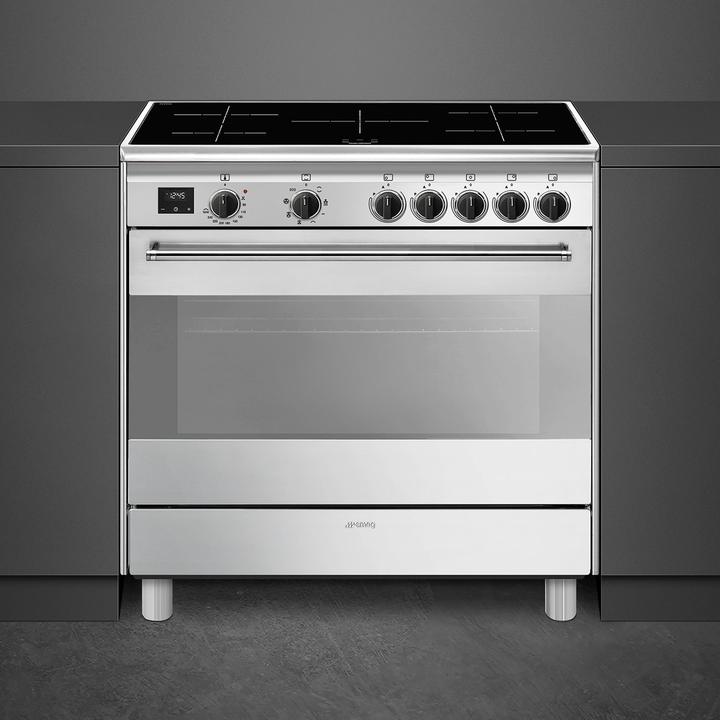Image du produit Smeg Concert BG91IX2 cuisinière autoportante Plaque de cuisson à induction Acier inoxydable A