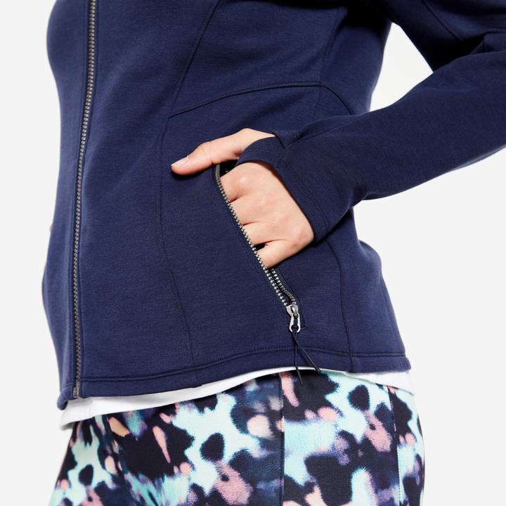 Immagine prodotto Domyos Giacca con cappuccio da donna - blu (XS)