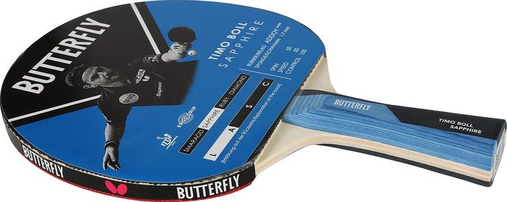 Actual product image Butterfly Bat Boll Saphire