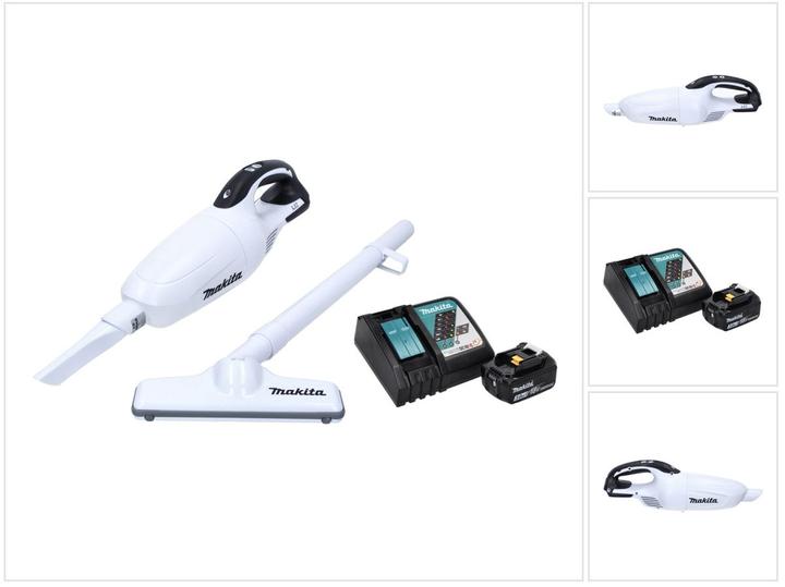 Makita DCL 181 FRF1W Akku Staubsauger 18 V Weiss + 1x Akku 3,0 Ah + Ladegerät