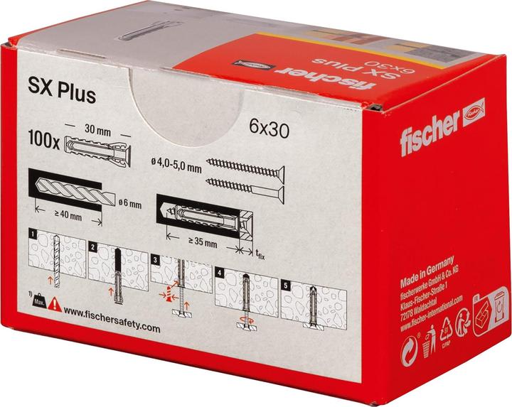 Produktbild Fischer Dübel SX Plus 6x30