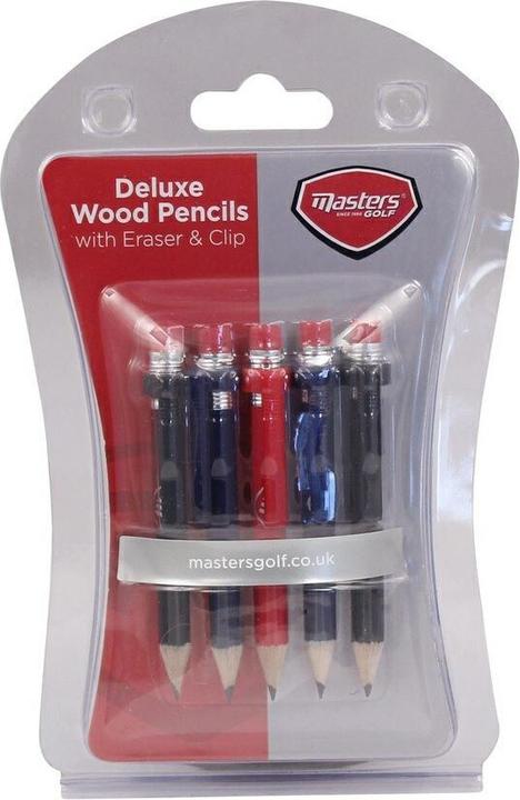 Actual product image Masters Wooden pencil with clip and golf eraser