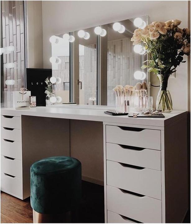 Produktbild Hollywood Starlights Schminkspiegel (100 x 70 cm)