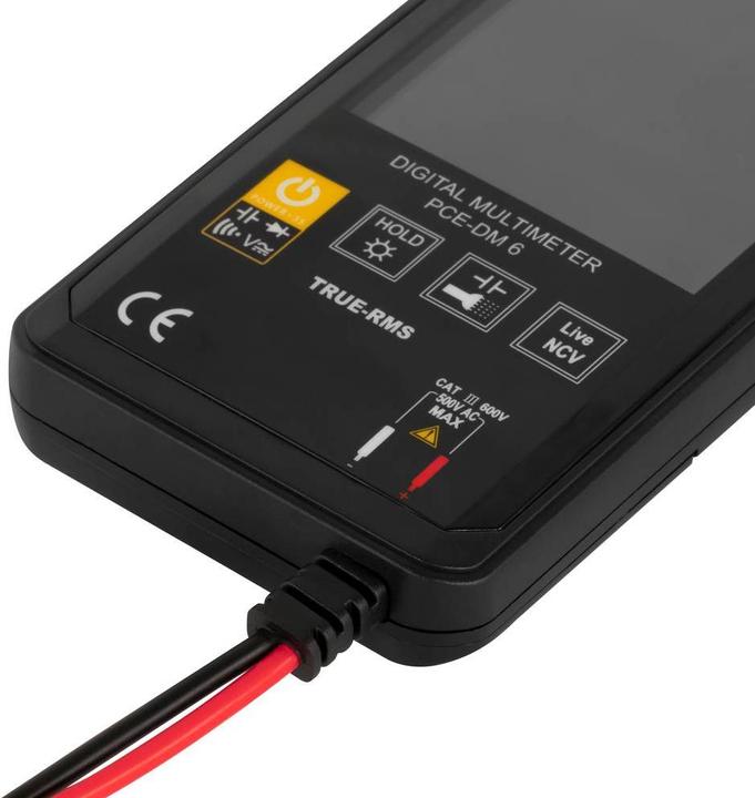 Actual product image PCE Instruments PCE-DM 6 Hand-held multimeter digital CAT III 600 V display (Counts (CAT III 600V)