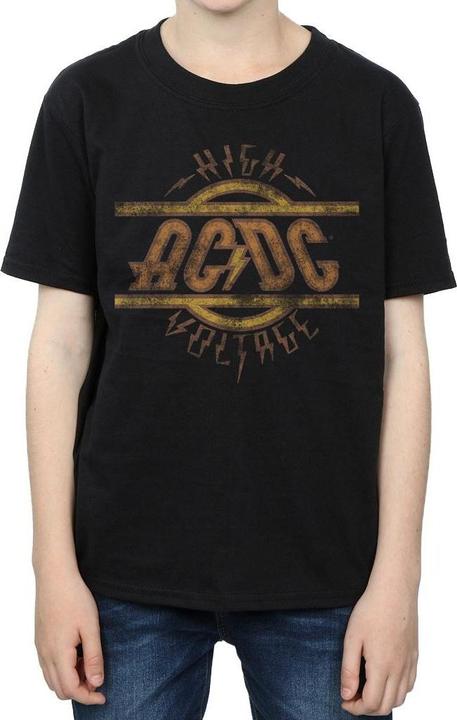 Produktbild AC/DC High Voltage Distressed Logo TShirt Jungen (152, 158)