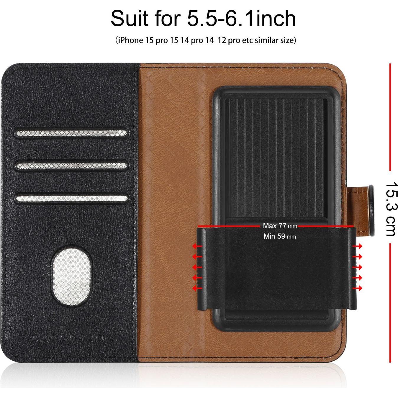 Thumbnail - Cadorabo Hülle für Nokia 1 PLUS Book Case Style (Nokia 1 Plus), Smartphone Hülle, Schwarz