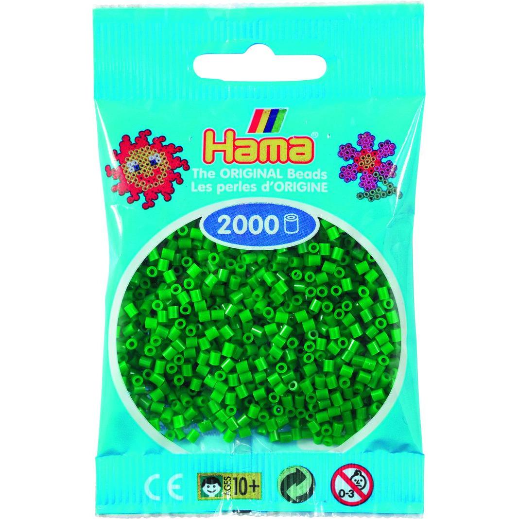 Hama mini perler 2000stk grøn