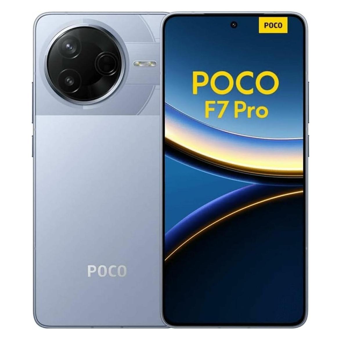 Xiaomi Poco F7 Pro (256 GB, Blue, 6.67", Dual SIM, 5G), Smartphone, Blau
