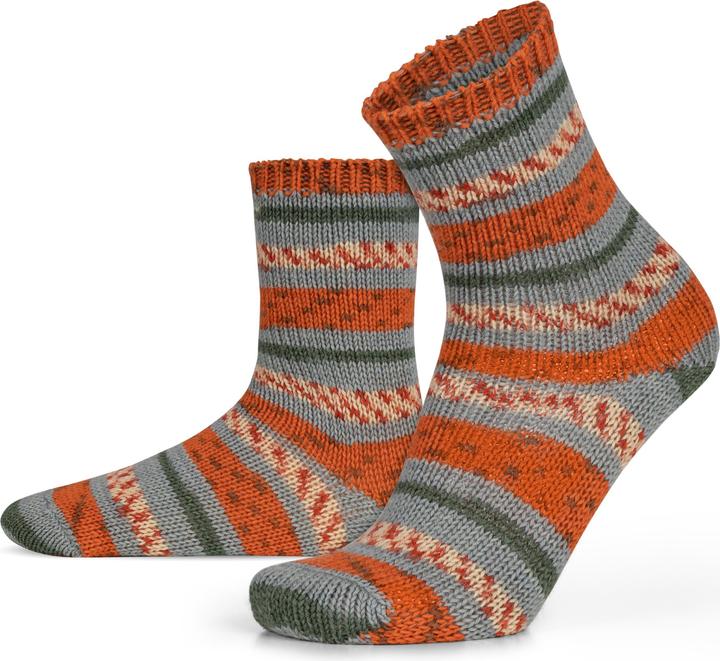 Actual product image Normani 2 pairs of knitted wool socks coloured striped - 9093 (pack of 2, 43 - 46)