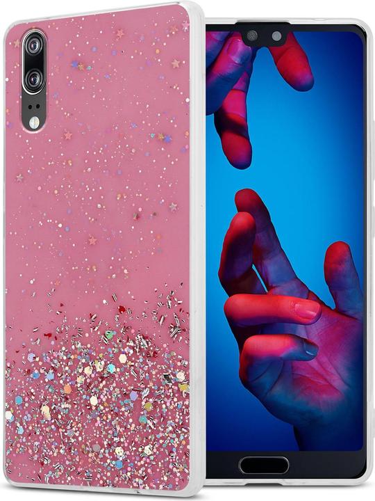 Rosa con glitter