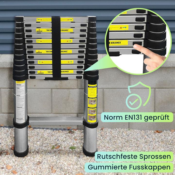 Produktbild Eaxus Teleskopleiter (Teleskopleiter, 380 cm)