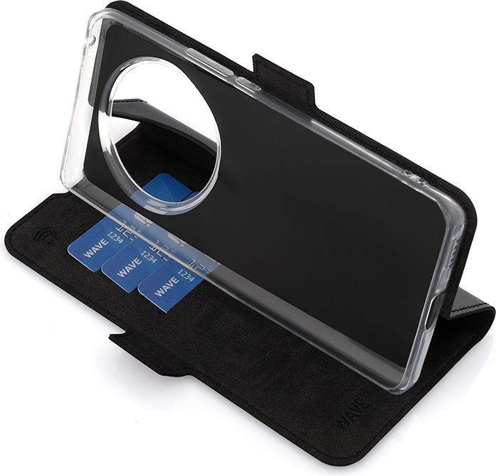 Actual product image Wave BookCase -suojakuori, Honor Magic6 Lite, musta (Honor Magic6 Lite)