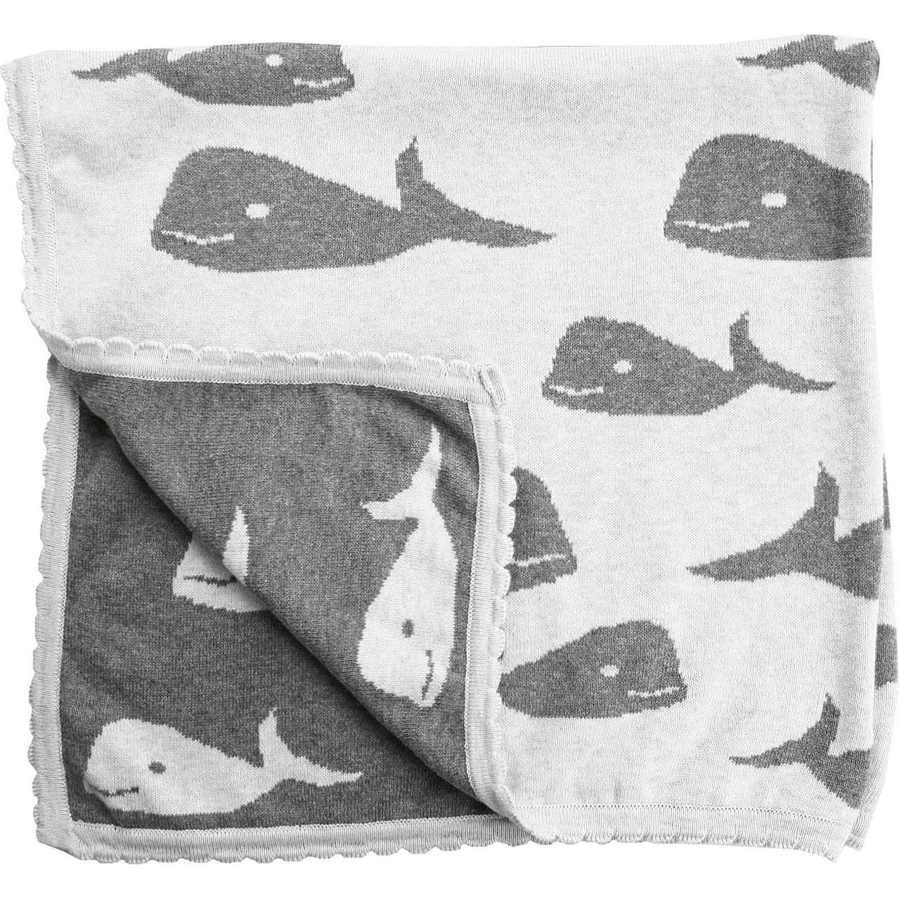 Hansekind Strickdecke 'Wal' (80 x 80 cm) (E30 629280)