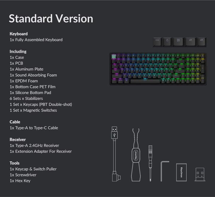 Actual product image Keychron K4 HE (US, Wireless, Cable)