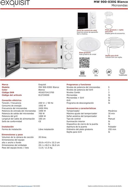 Produktbild Exquisit MW 900-030G (20 l)