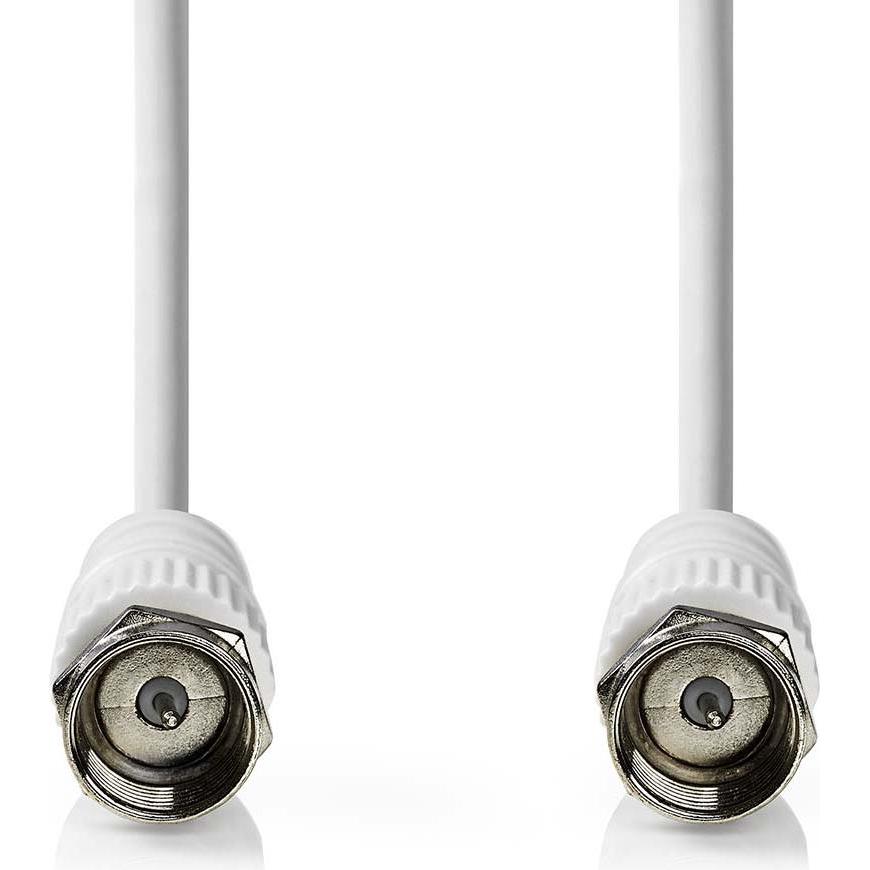 Thumbnail - Nedis Satelliten- und Antennenkabel F Stecker F Stecker Vernickelt 75 Ohm Doppelt geschirm (75 dB, Antennenkabel), Anten...