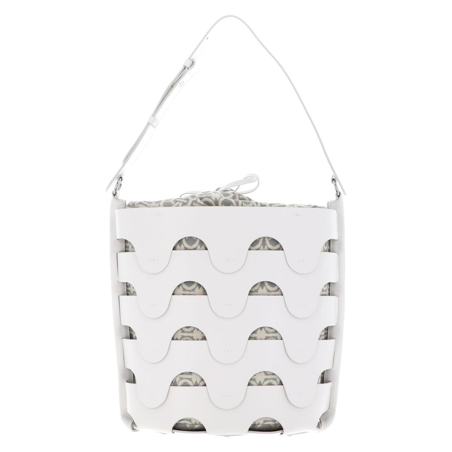 Coccinelle, Damen, Handtasche, Medhuse Bucket Bag, Weiss