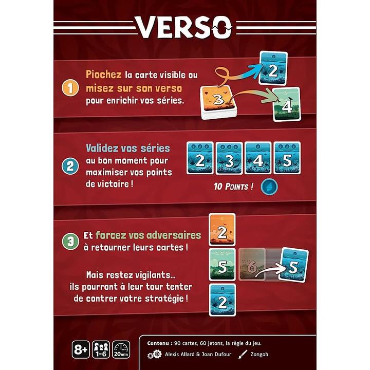 Image du produit Gigamic Verso (f) (Français, 1 - 6 Joueur)