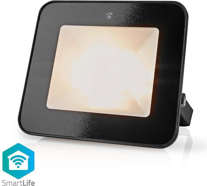 Actual product image Nedis SmartLife Floodlight | 1600 lm | Wi-Fi | 20 W | RGB / Warm to Cool White | 2700 - 6500 K | Al (1600 lm, IP65)