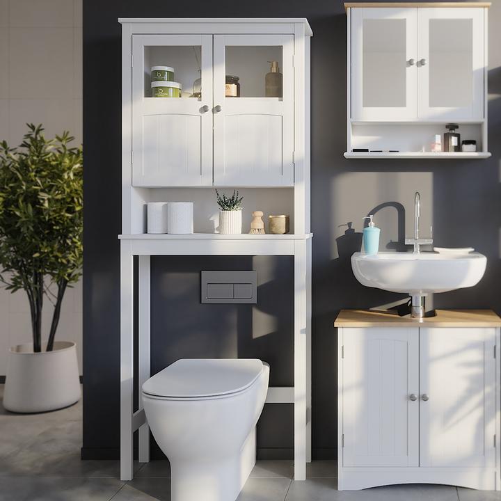 Produktbild Vichy Toilettenschrank Bianco, Weiss, 69 x 171 cm (19.80 x 69 x 171 cm)