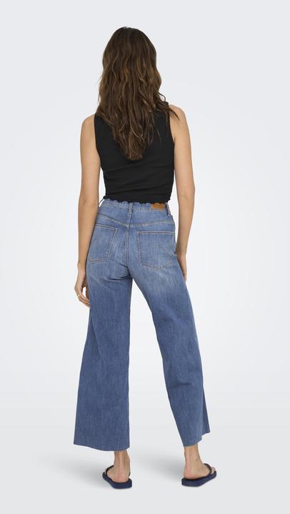 Immagine prodotto Only ONLANN-MADISON Hohe Taille Verkürzt Jeans Jeans mit weitem Bein (34)