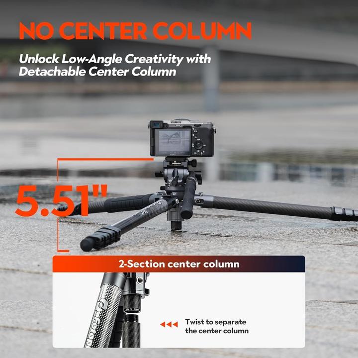 Actual product image Fotopro XAirfly Video Camera Tripod (Carbon)