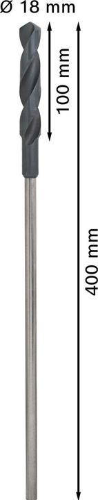 Produktbild Bosch Professional Zubehör PRO Wood HSS Installationsbohrer, 18 x 100 x 400 mm (10 mm)
