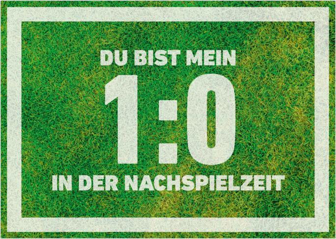 Anderskartig Postkarte Modern Times Du bist mein 1:0
