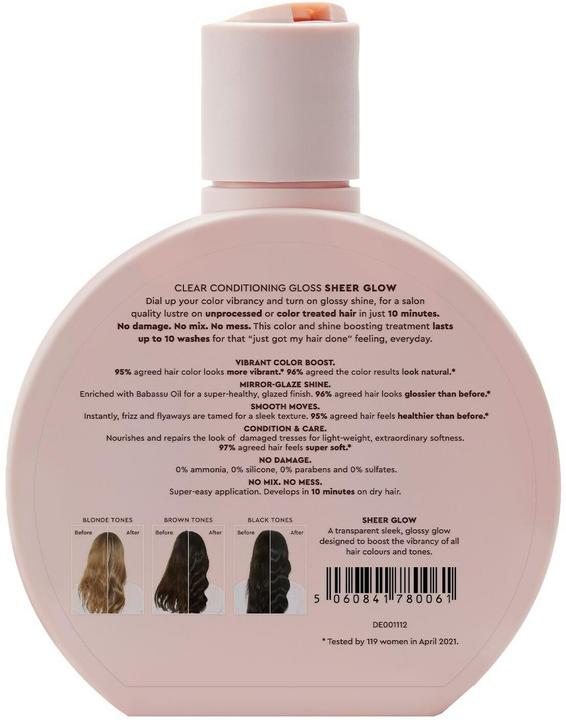Actual product image Glaze Sheer Glow Transparent Clear Conditioning Gloss (190 ml)