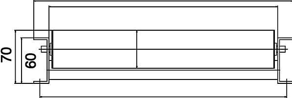 Actual product image Gura Lightweight roller conveyor, aluminum frame with aluminum rollers