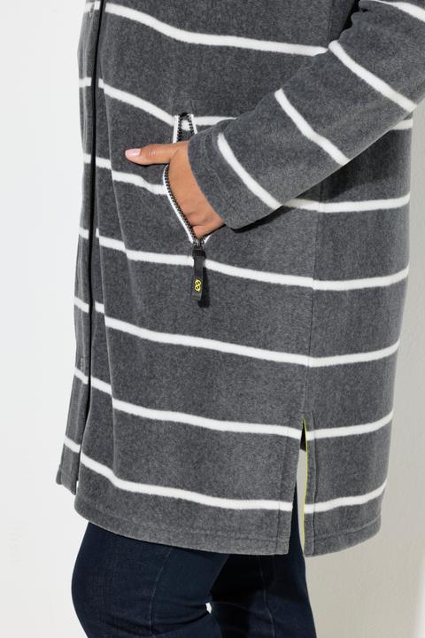 Immagine prodotto Laurasøn Giacca lunga in pile con cappuccio e maniche lunghe (58)