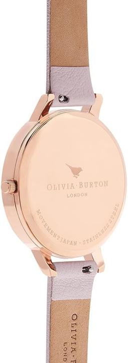 Actual product image Olivia Burton Pretty Blossom Ladies Analog Quartz Watch with Leather Strap pink strappy (Analogue wristwatch, 30 mm)