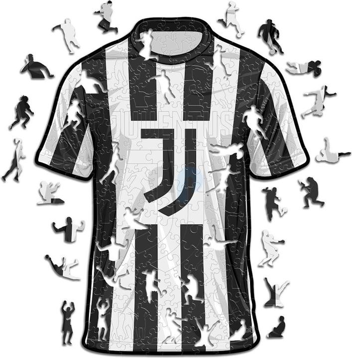 Actual product image Iconic Juventus FC - Jersey - Wooden Puzzle Size L (500 pieces) (500 pieces)