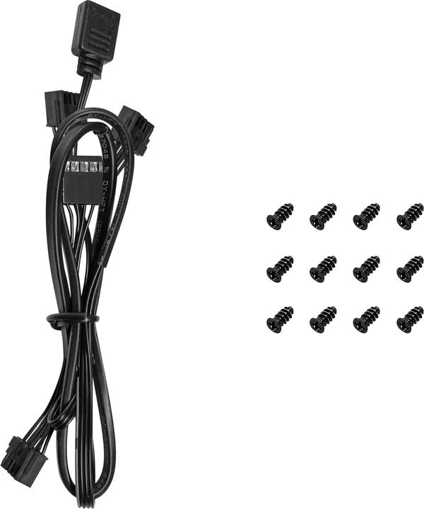 Actual product image Deepcool FL12 3in1 120x120x25 Black (120 mm, 3 x)
