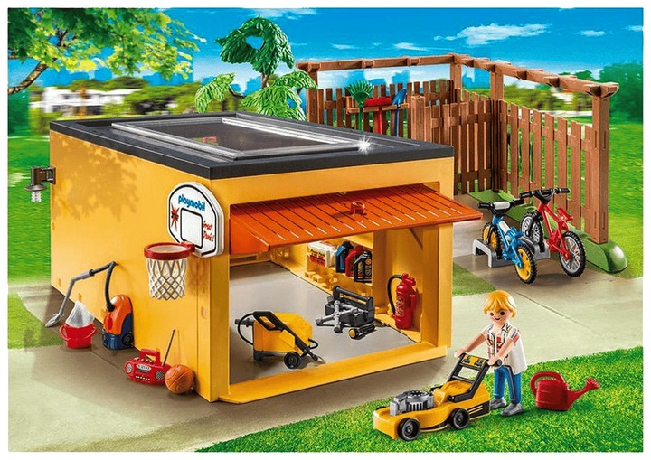 Produktbild Playmobil Garage mit Fahrradabstellplatz (9368, Playmobil City Life)