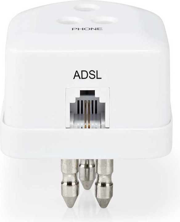 Actual product image Nedis Telephone wall connection | RJ11 | Italy plug | RJ11 socket | white