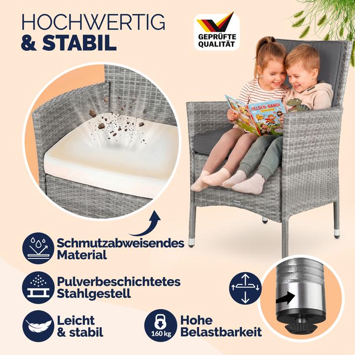Produktbild Casaria Polyrattan Gartenstühle