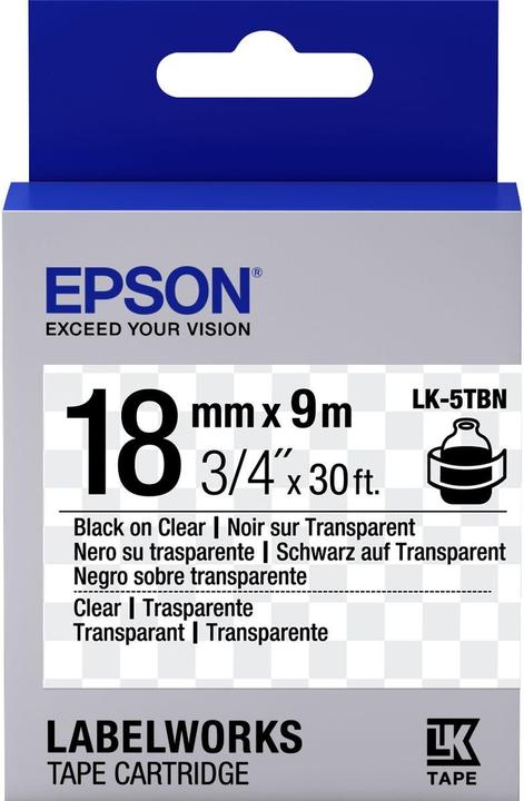Produktbild Epson Etikettenkassette Lk-5tbn (1.80 cm, Schwarz)