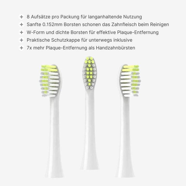 Produktbild Hermex Ersatzbürste Alternativer Zahnbürstenkopf zu Philips One HY1100 Serie (8 x)