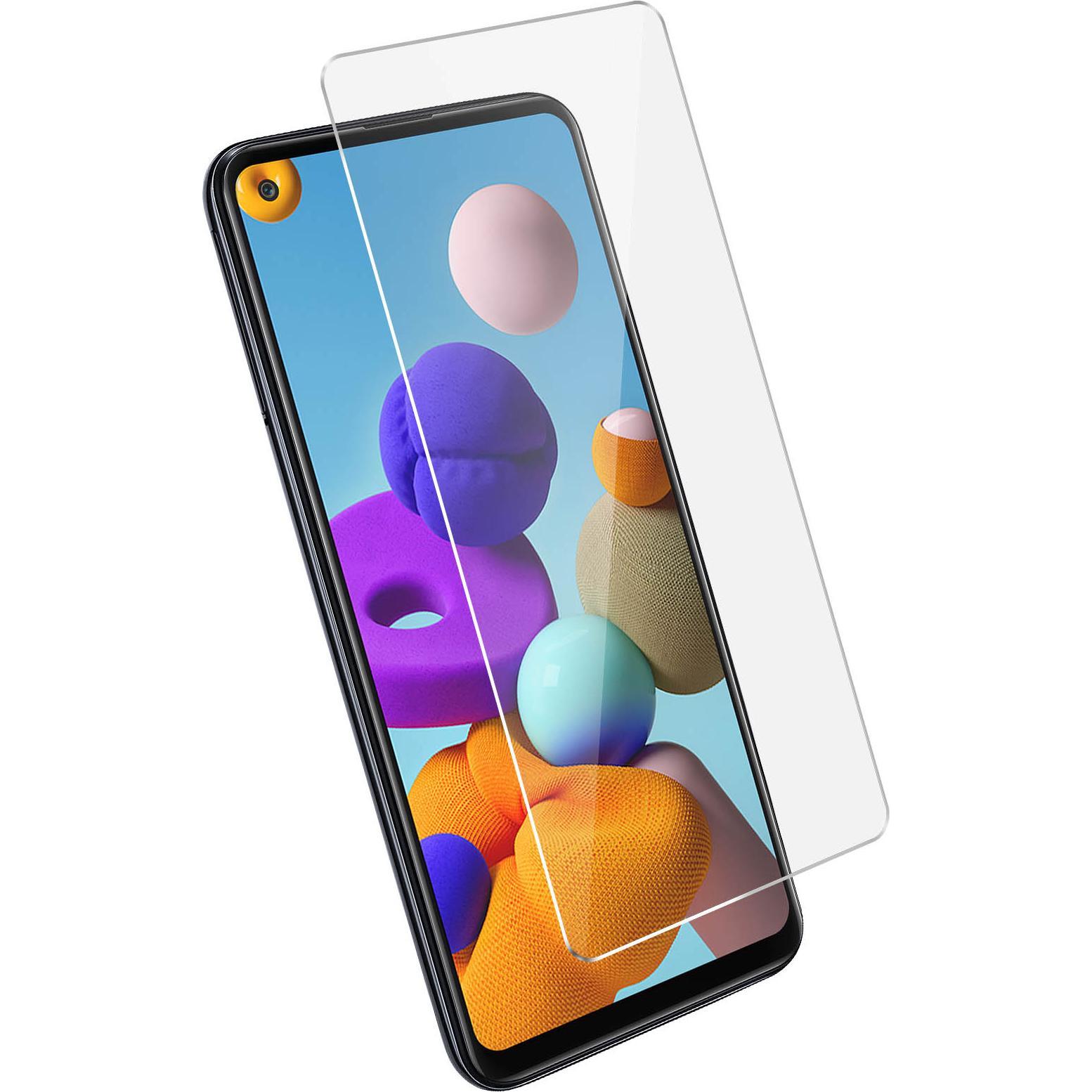 Avizar Kristallklare Folie, Glas-Displayschutz (1 Stück, Samsung Galaxy A21s), Smartphone Schutzfolie, Transparent